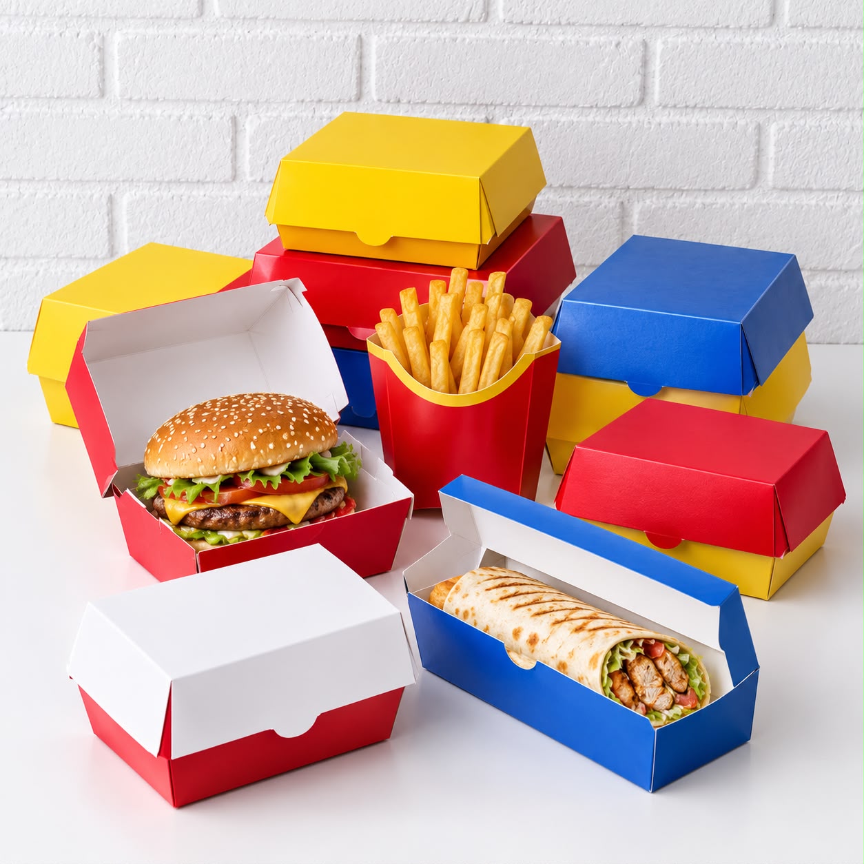 Коробки (для фри, для гамбургера и т.д.)